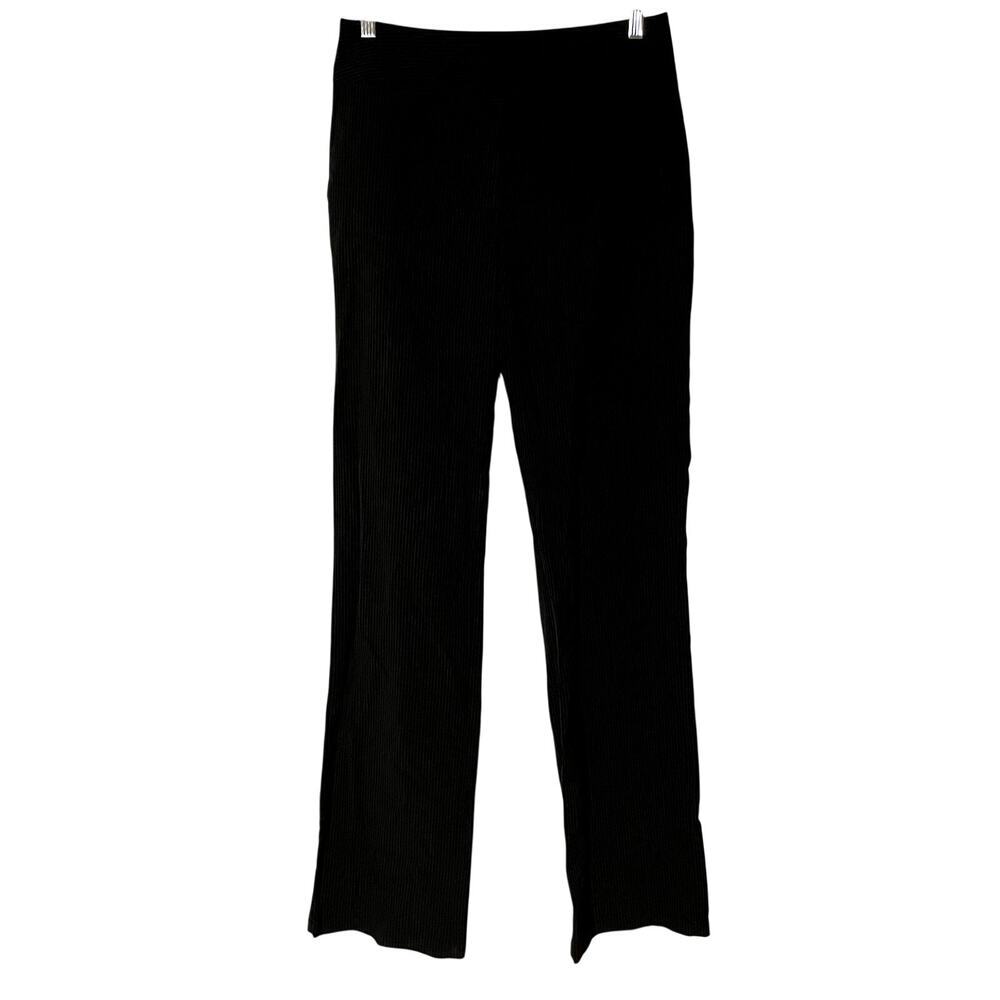 Djerf Avenue black gray striped high waist trousers 35 inseam womens M $170 MRSP
